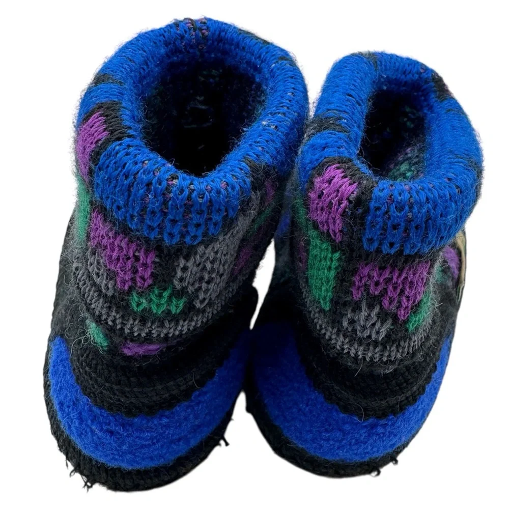 Wesenjak - Vintage - Made in Austria Boiled Wool Toddler Booties - Size 24/ US 8